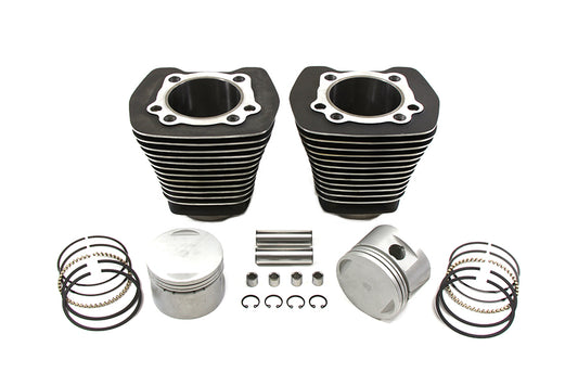 Vtwin Evo Black Cylinder 8.5:1 Piston Kit for 1984-1998 Harley Softail Touring