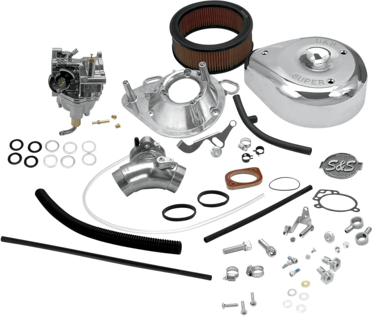 S&S Super E Carburetor Manifold Kit 1993-1999 Harley Dyna Touring Softail FLHR