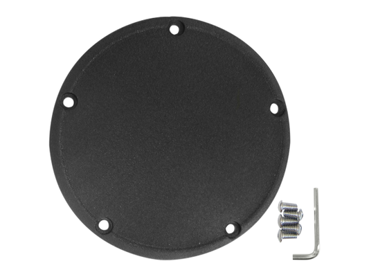 Drag Specialties Black Wrinkle Finish 5 Hole Derby Cover 99-18 Harley Twin Cam