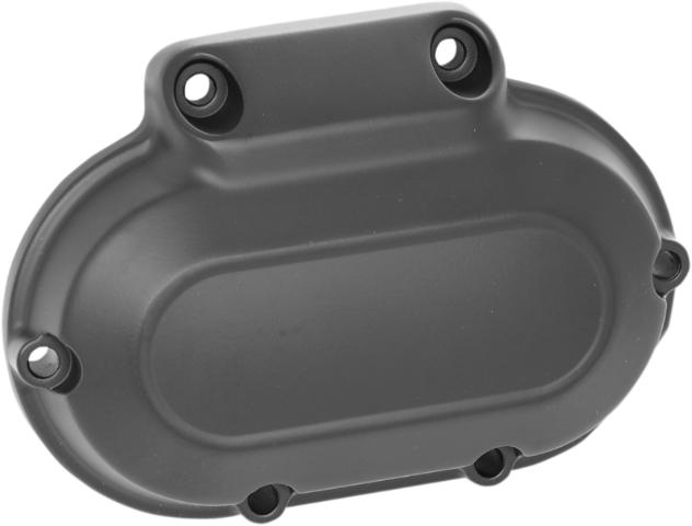Drag Specialties Flat Black Transmission Side Cover fits 2006-17 Harley Twin Cam