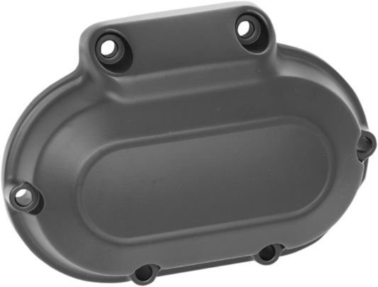 Drag Specialties Flat Black Transmission Side Cover fits 2006-17 Harley Twin Cam