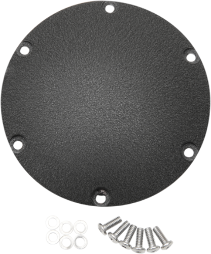Drag Specialties 6 Hole Flat Black Derby Cover fits 2004-2022 Harley Sportster