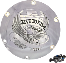 Drag Specialties 6-Hole Live to Ride Derby Cover 2004-2022 Harley Sportster