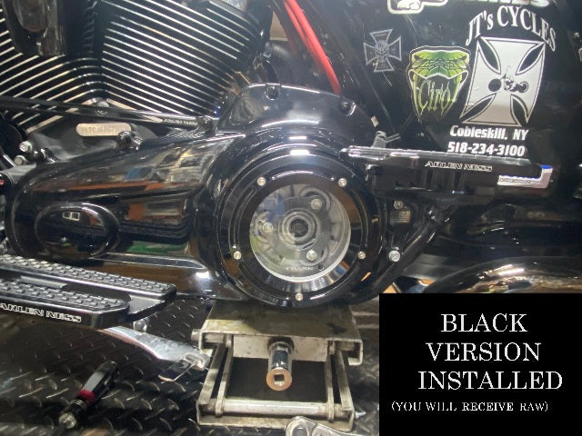 Trask Raw Assault See Through Derby Cover for 2014-24 Harley M8 Touring TM-0041R