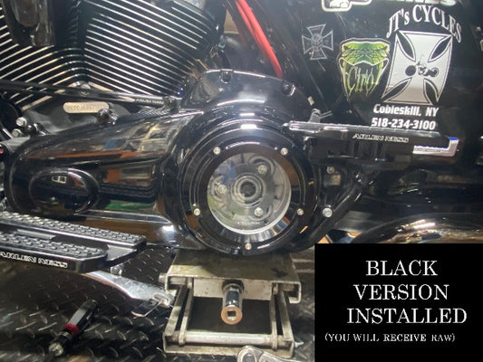 Trask Raw Assault See Through Derby Cover for 2014-24 Harley M8 Touring TM-0041R