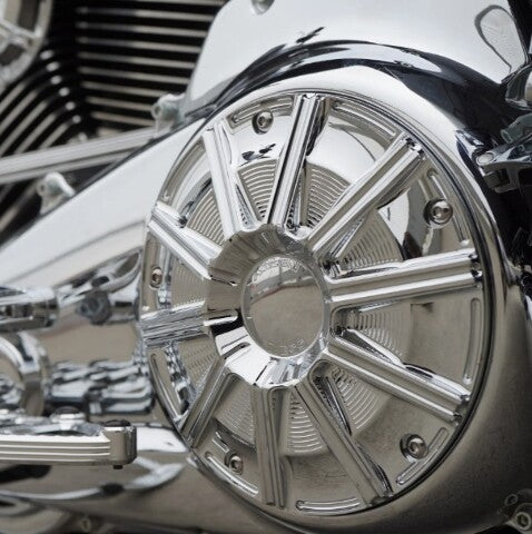 Arlen Ness 10 Gauge Chrome Derby Cover for 2016-2026 Harley Touring Bagger FLHX