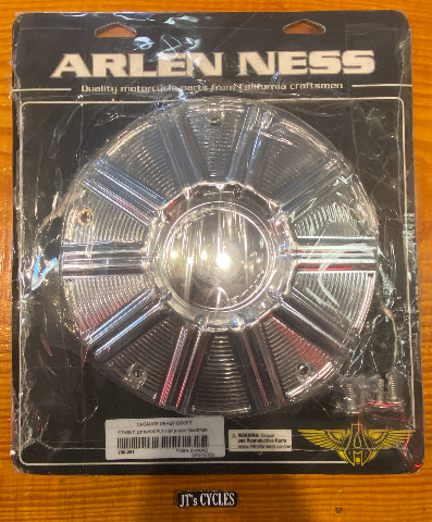 Arlen Ness 10 Gauge Chrome Derby Cover for 2016-2024 Harley Touring Bagger FLHX