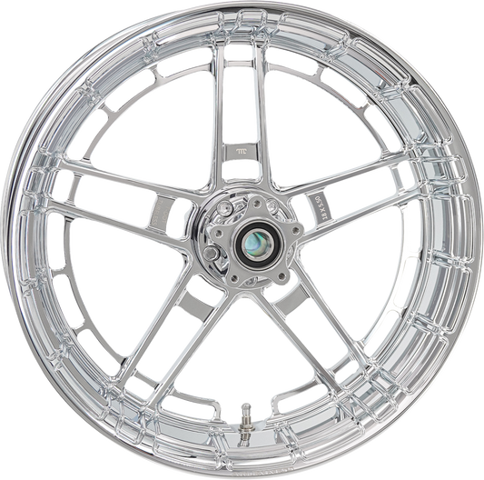 Arlen Ness Flatline Chrome 18" x 5.5" Rear Motorcycle Wheel for Harley Davidson