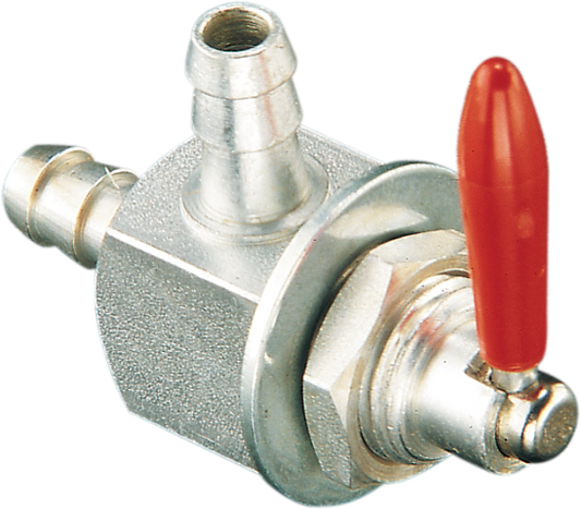 WSM Polished 1/4" Universal Motorcycle Fuel Gas Shut Off Valve Made in USA