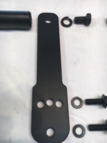 JT's Cycles Adjustable Black Highway Foot peg Mount Kit for 1991-17 Harley Dyna