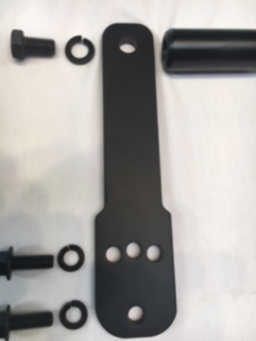 JT's Cycles Adjustable Black Highway Foot peg Mount Kit for 1991-17 Harley Dyna