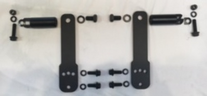 JT's Cycles Adjustable Black Highway Foot peg Mount Kit for 1991-17 Harley Dyna