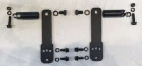 JT's Cycles Adjustable Black Highway Foot peg Mount Kit for 1991-17 Harley Dyna
