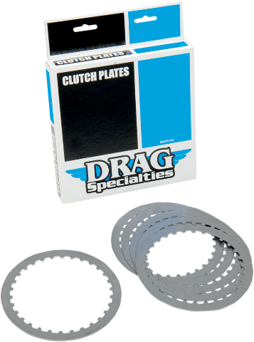 Drag Specialties Steel Clutch Plate Kit 1990-2021 Buell Harley Softail Touring