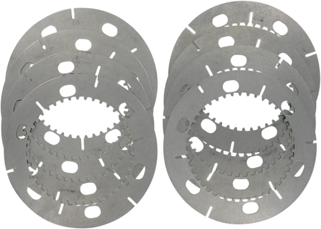 Drag Specialties 8 Steel Clutch Plate Kit fits 1971-84 Harley Sportster XLCH XLX