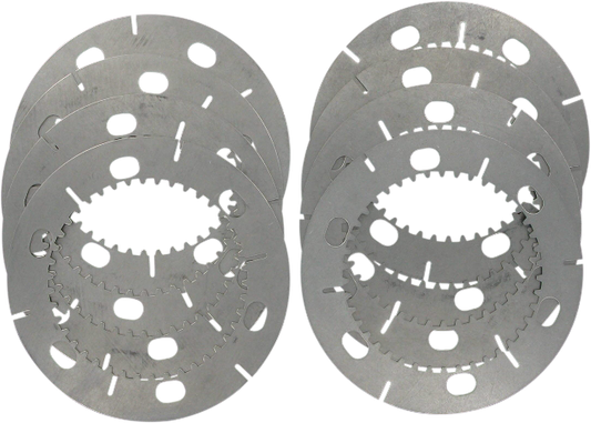 Drag Specialties 8 Steel Clutch Plate Kit fits 1971-84 Harley Sportster XLCH XLX