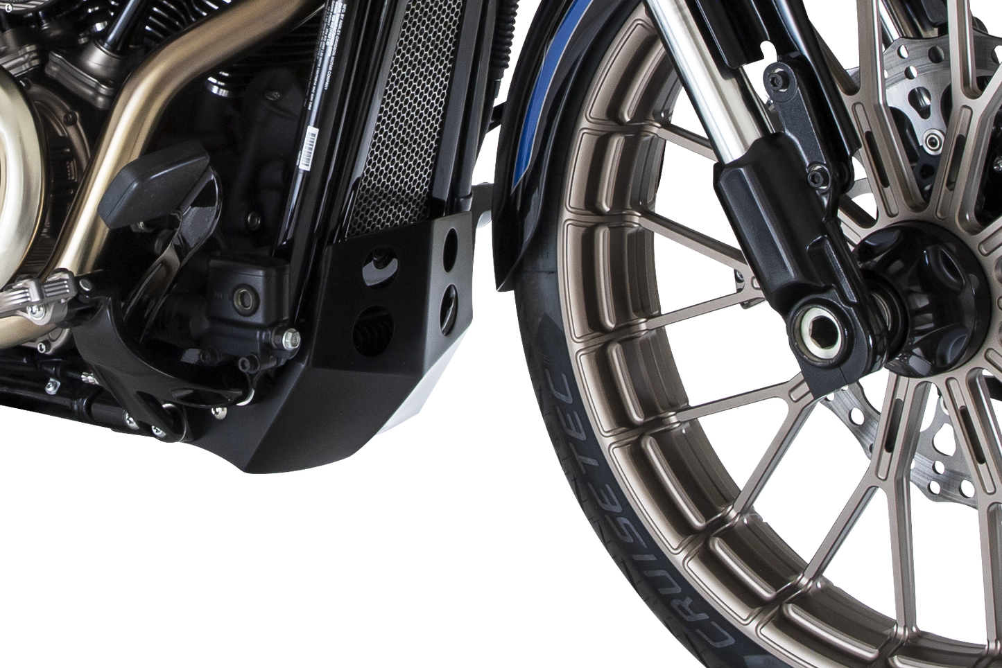 Speed Merchant Black Aluminum Front Skid Plate 2018-2020 Harley Softails FLS