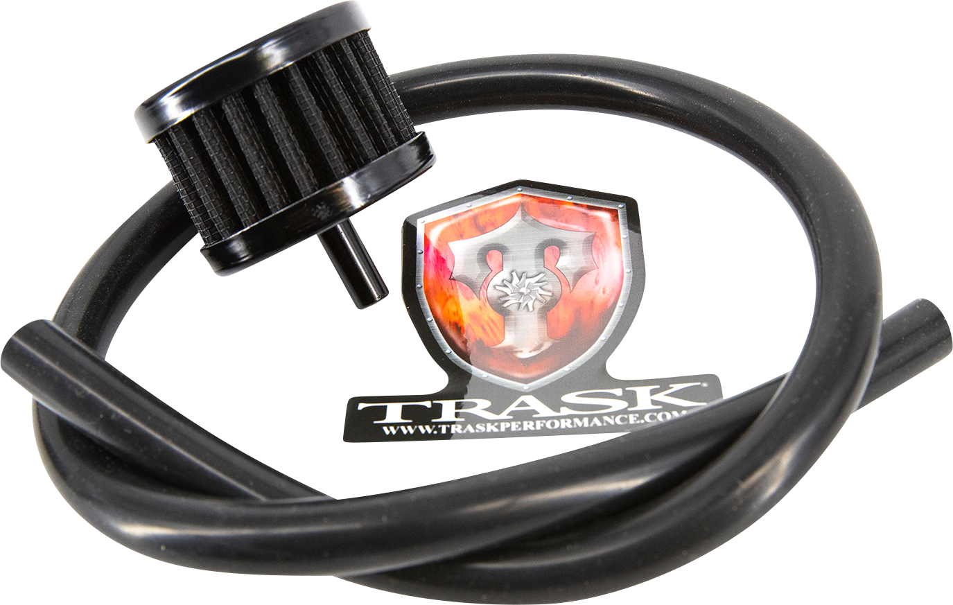 Trask CheckM8 Black Vented Transmission Top Cover 2017-24 Harley Touring Softail