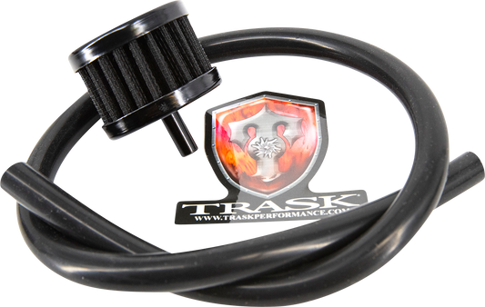 Trask CheckM8 Black Vented Transmission Top Cover 2017-24 Harley Touring Softail