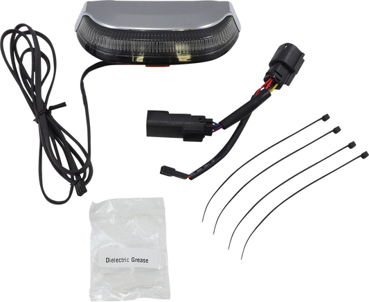 Ciro Lightstrike Chrome Crown Rear LED Taillight 14-23 Harley Touring FLHX FLTRX
