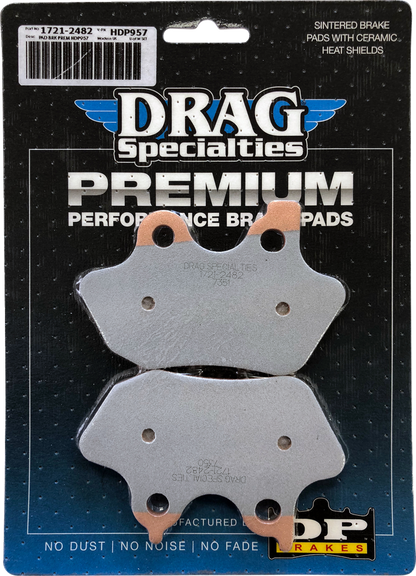 Drag Premium Sintered Metal Rear Front Brake Pad Set for 05-07 Harley Big Twin