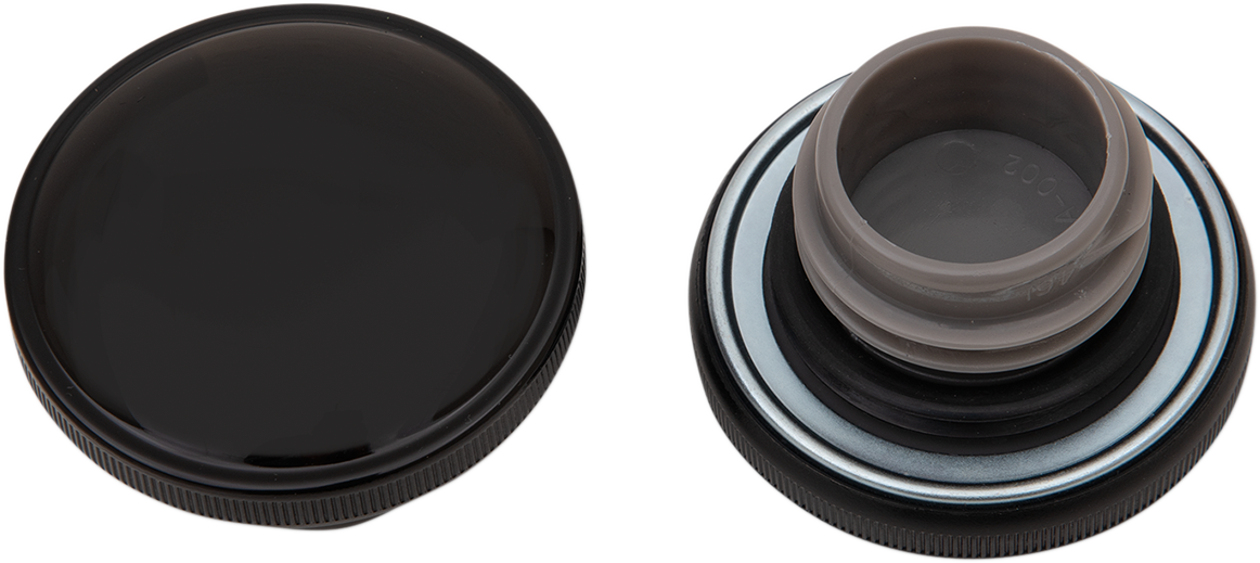 Drag Specialties Black Non-Vented Single Gas Fuel Tank Cap for Harley Davidson
