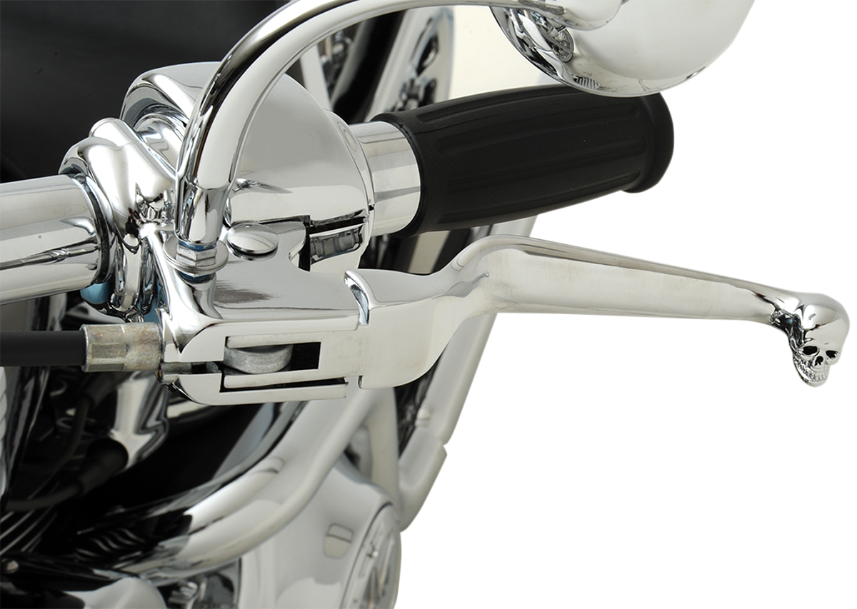 Drag Specialties Skull Handlebar Lever Set 1996-2017 Harley Dyna Softail Models
