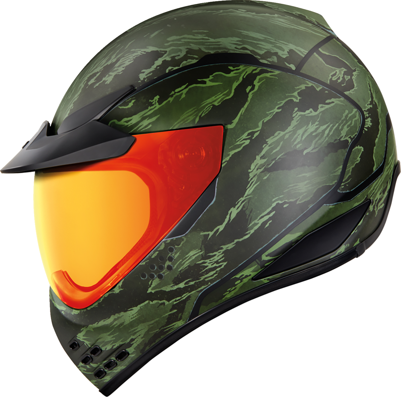Icon Domain Tigers Blood Unisex Adult Motorcycle Street Racing Full Face Helmet