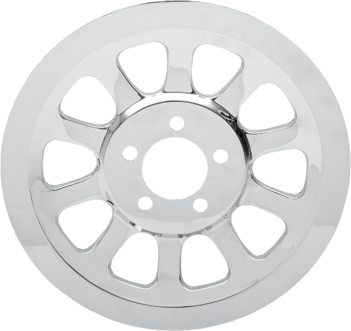 Drag Specialties Chrome Rear Outer Pulley Cover fits 2007-2017 Harley Dyna FXDL