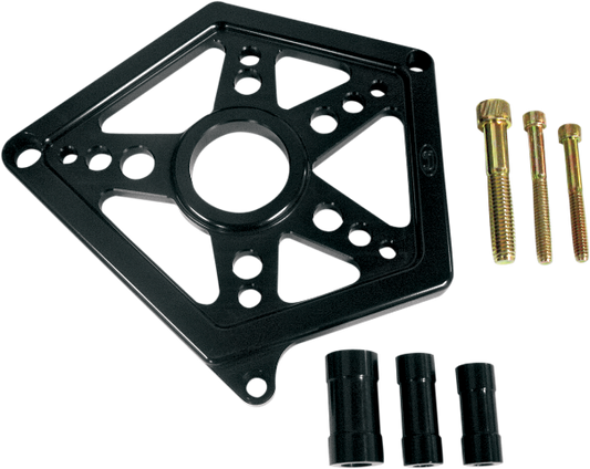 Joker Machine Black Front Pulley Cover 2004-2022 Harley Sportster XL XLR XLL XLN