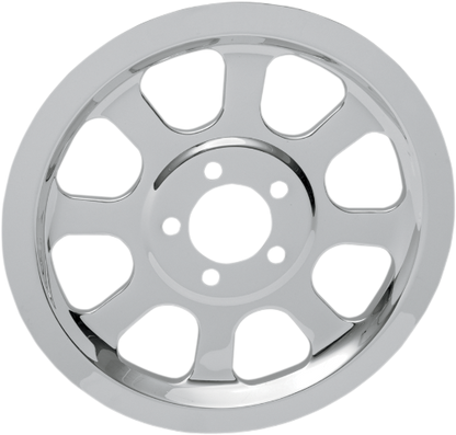 Drag Specialties Chrome Outer Rear Pulley Insert for 00-05 Harley Softail FLSTN