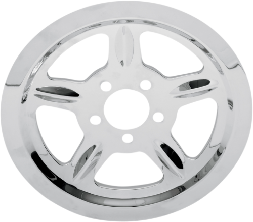 Drag Specialties Chrome Rear Pulley Cover Insert 04-22 Harley Davidson Sportster