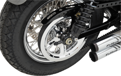 Drag Specialties Chrome Rear Pulley Cover Insert 04-22 Harley Davidson Sportster