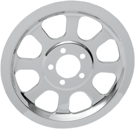 Drag Specialties Chrome Outer Rear Pulley Cover 84-00 Harley DYNA Softail FLHR