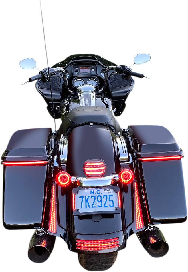 Custom Dynamics 1157 Rear Red LED Bullet Turn Signal Inserts 2009-2024 Harley