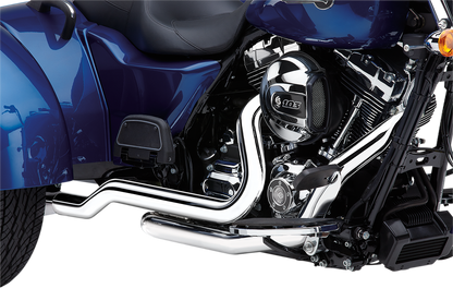 Cobra Power Port Dual Motorcycle Head Pipes for 2010-2016 Harley FLRT FLHTCUTG
