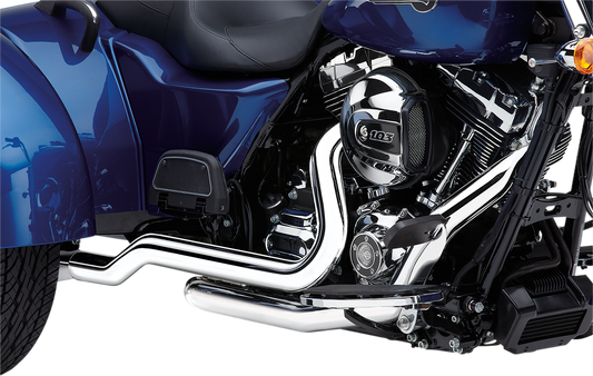 Cobra Power Port Dual Motorcycle Head Pipes for 2010-2016 Harley FLRT FLHTCUTG