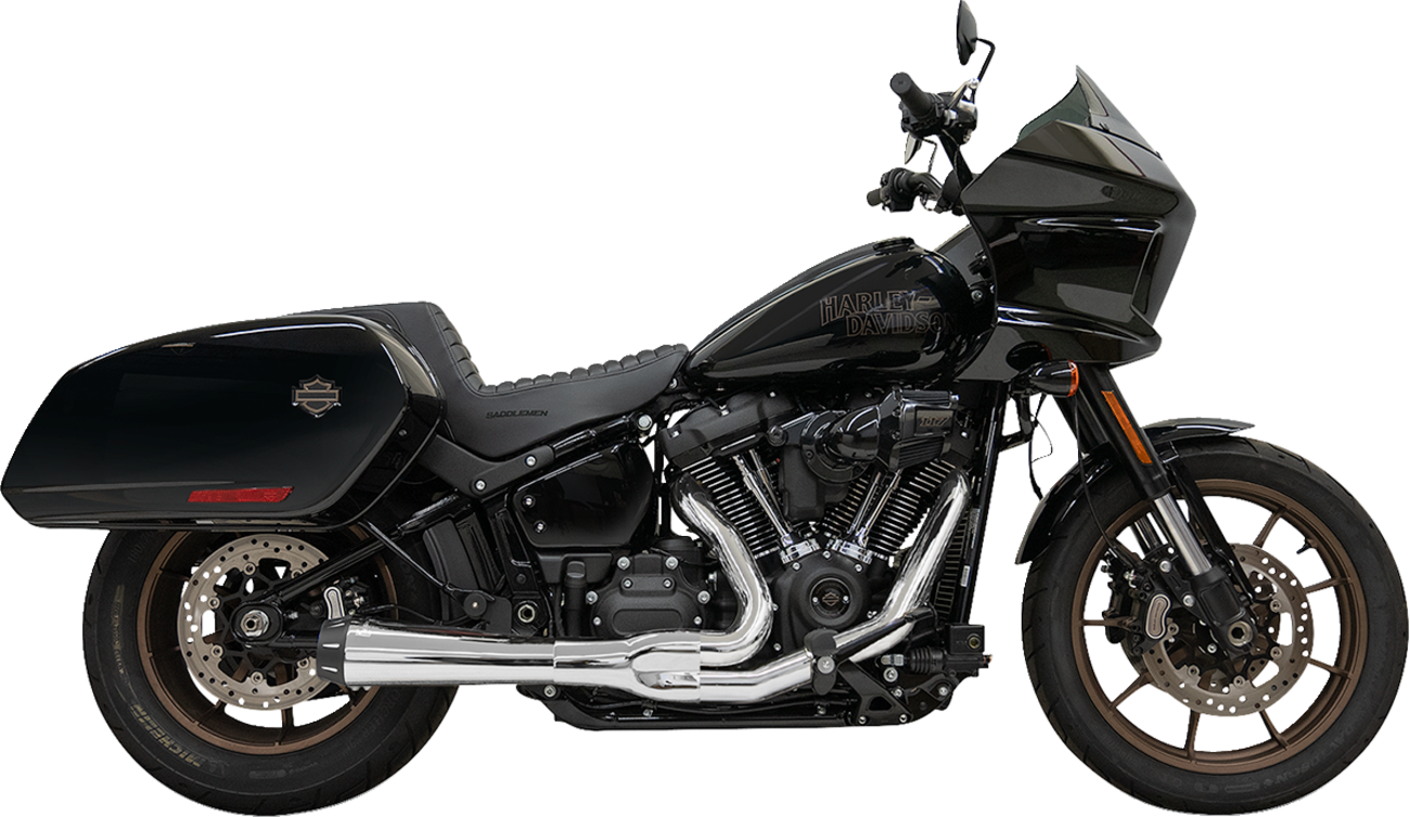 Bassani Road Rage 2-1 Chrome Exhaust System for 18-23 Harley Softail FXLRST FLSB