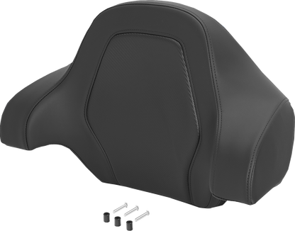 Saddlemen Carbon Black Stitch Deluxe Sissy Bar Tour Pack Backrest Pad for Harley