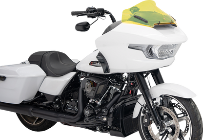 Klock Werks Kolor Flare 10" Yellow Ice Windshield for 2023-25 Harley Road Glide