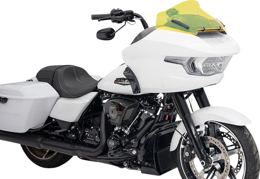 Klock Werks Kolor Flare 10" Yellow Ice Windshield for 2023-25 Harley Road Glide