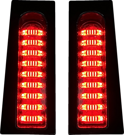 Custom Dynamics Gloss Black Probeam LED Fillerz Lights 2014-2023 Harley Touring