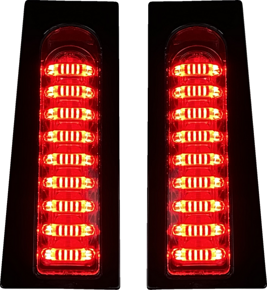 Custom Dynamics Gloss Black Probeam LED Fillerz Lights 2014-2023 Harley Touring