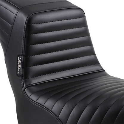 Le Pera Black Pleated Kickflip Seat 2018-2023 Harley Softail Street Bob Slim