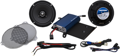Hogtunes Front 225 Watt 6.5" Speaker & Amp Kit for 2014-2022 Harley FLHX FLHXS