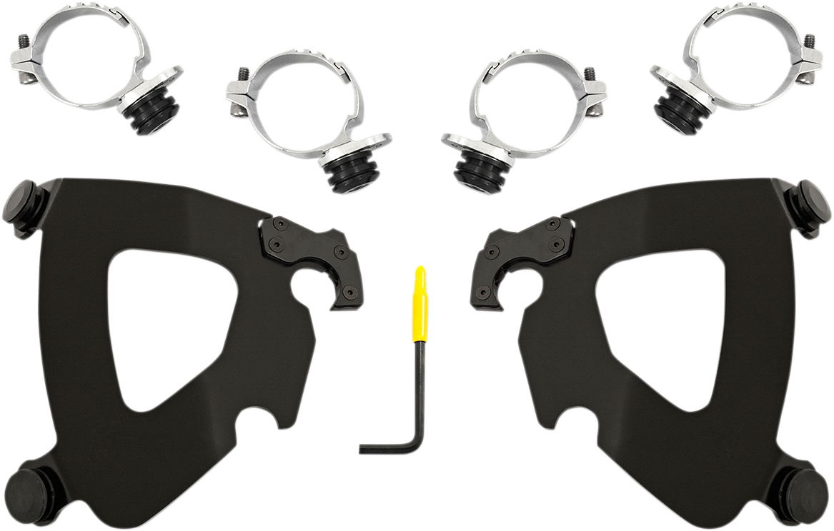 Memphis Shades Gauntlet Fairing Black Mount Kit for 2018-2020 Harley Low Rider