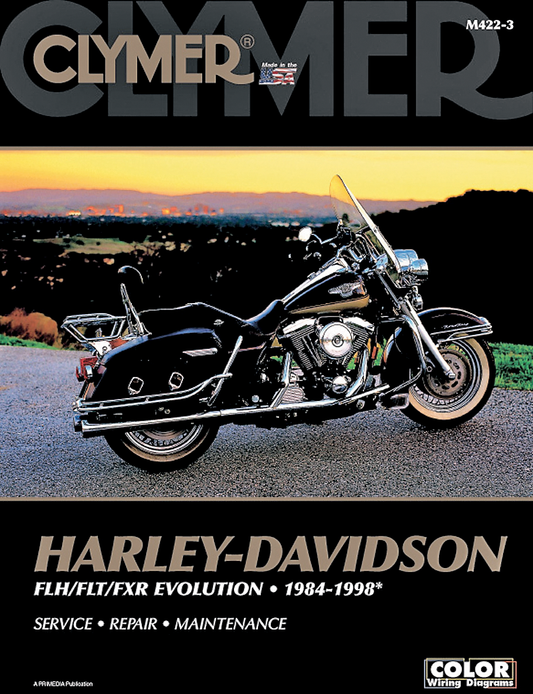 Clymer Service Repair Service Manual 1984-1998 Harley Davidson FLHT FLT FXR Evo