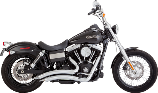 Vance & Hines Big Radius 2-2 Chrome PCX Exhaust System for 06-09 Harley Dyna FXD