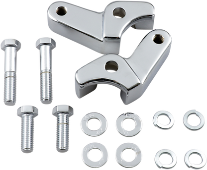 La Choppers Chrome -1.00" Rear Lowering Kit 2018-2023 Harley Touring FLHR FLHX