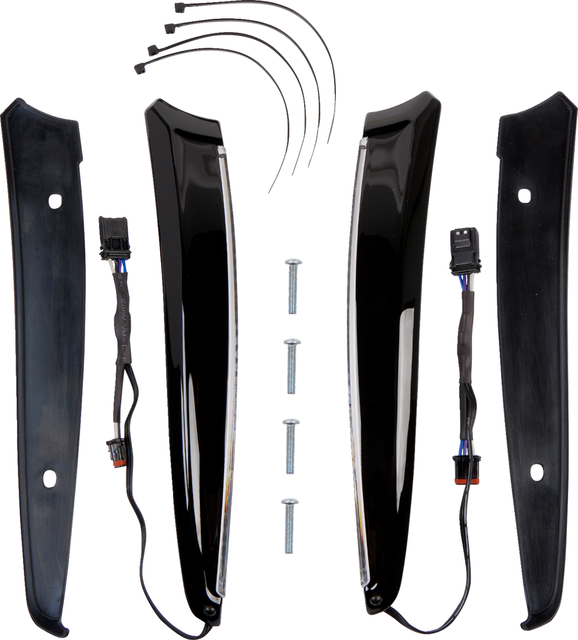 Ciro Horizon LED Turn Signal Windshield Trim 2015-2024 Harley Road Glide FLTRU